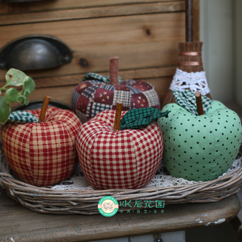 手工布艺成品苹果手作创意摆件挂件复古挂件摆件复古可爱杂货,家居饰品,户外/庭院摆件,淘宝优惠券,粉丝福利购,淘宝优惠卷