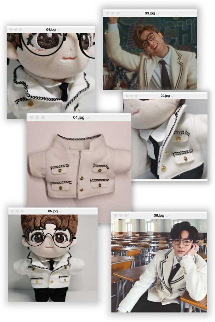 现货mirror公仔衫娃衣20cm