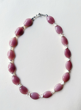 原创 欧美复古小众设计款 天然石时髦文艺感项链 monies/lizzie风