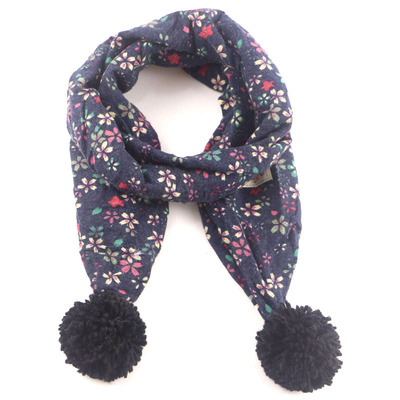 毛球儿童围巾全棉男童碎花加棉潮