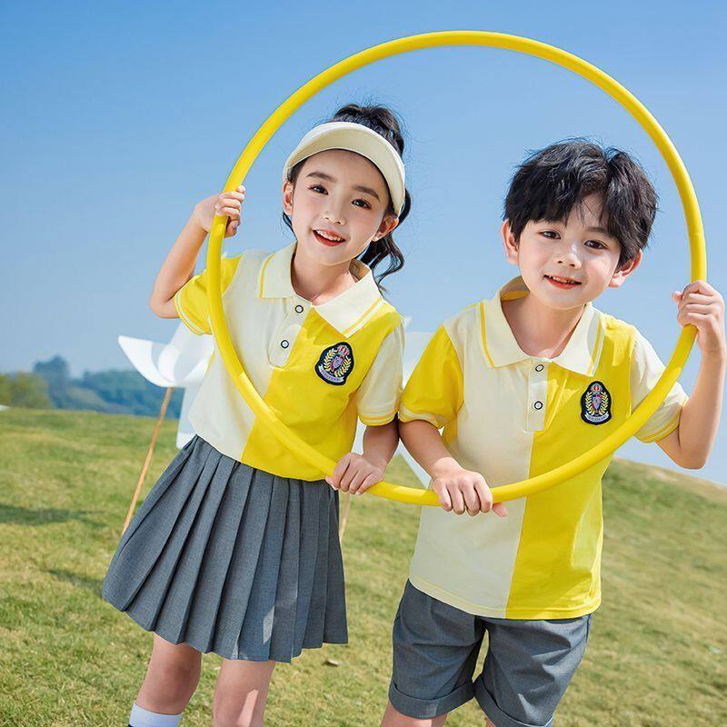 男女班服夏装纯棉学院毕业照班服套装夏季短袖运动会中小学生校服