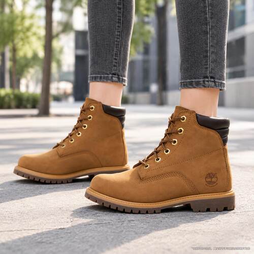 Timberland添柏岚官方女鞋大黄靴高帮踢不烂马丁靴登山鞋女8168R
