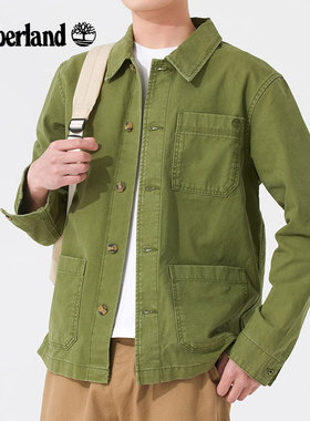 Timberland添柏岚衬衫男春夏工装衬衫户外运动休闲长袖衬衫A4F