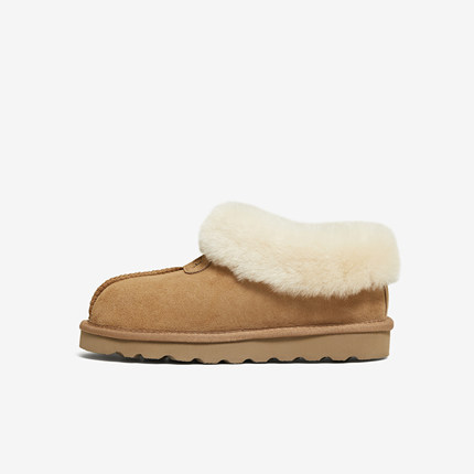 TATA他她云感毛毛鞋雪地靴皮毛一体保暖加绒短筒女鞋棉鞋MXZ01DM5