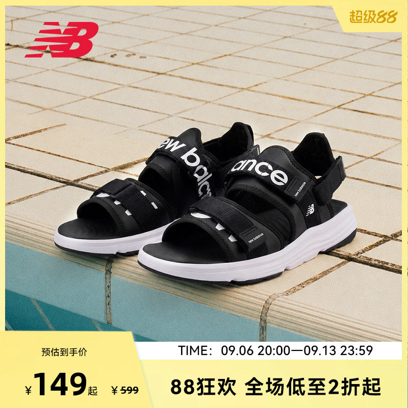 NEW BALANCE NB官方男女夏季魔术贴防滑舒适凉鞋沙滩鞋SUA750A3图片