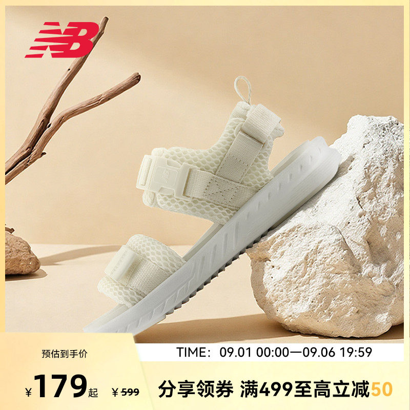 NEW BALANCE NB官方女款夏季透气软底轻便魔术贴沙滩凉鞋SWA600C1图片