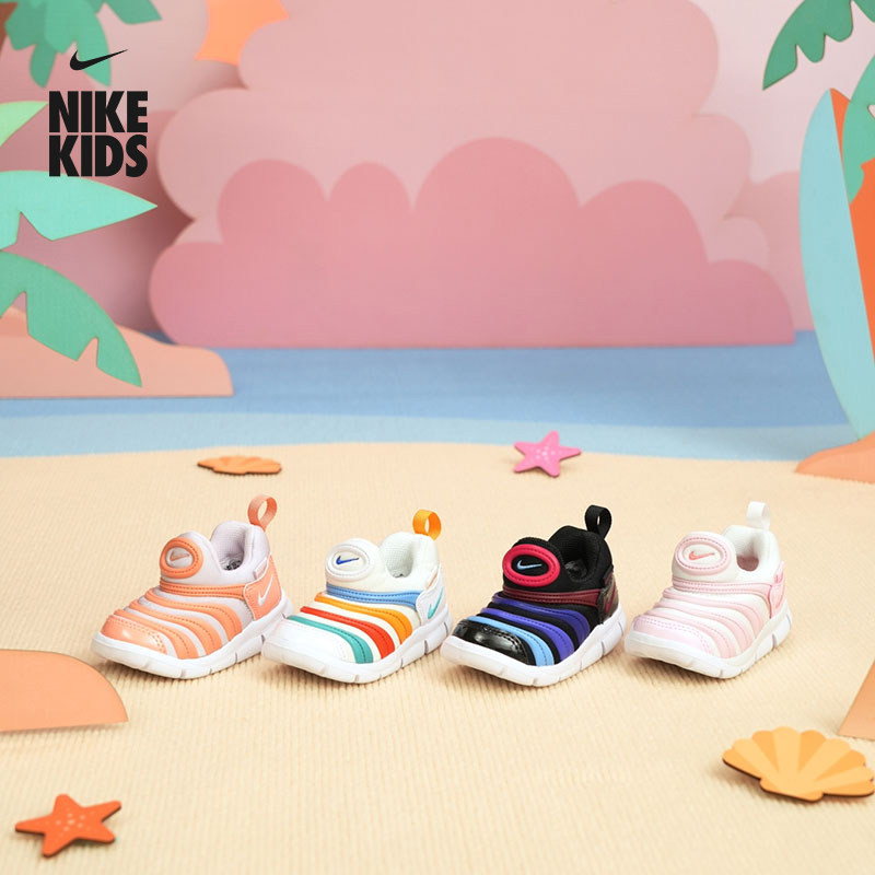 耐克毛毛虫婴童易穿脱运动鞋春季男女童轻便软底宝宝NIKE 343938
