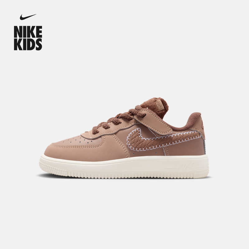 耐克幼童平底运动鞋魔术贴冬季新款男女童低帮板鞋NIKE IO7685