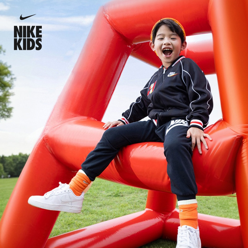 耐克幼童法式毛圈长裤春季男女童轻便锥形运动裤NIKE CLUB FV2878