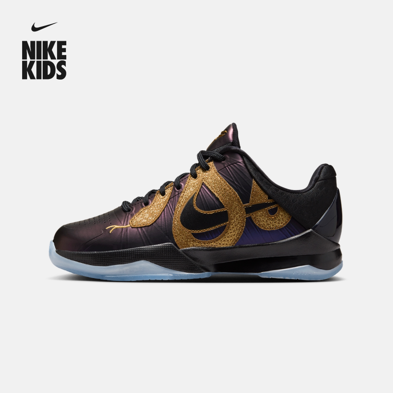 耐克曼巴之年科比5大童透气篮球鞋冬季男女童NIKE KOBE 5 HM3753