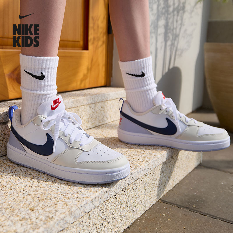 耐克酷菠萝大童低帮平底运动鞋冬季男女童板鞋NIKE COURT IM3384