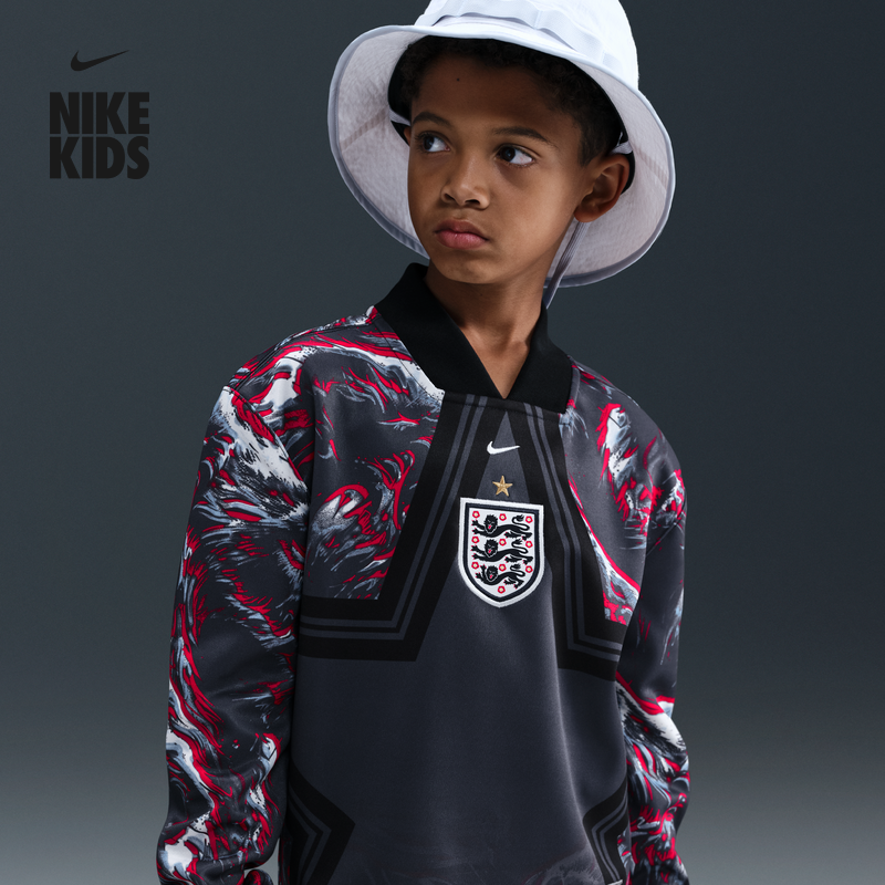 耐克英格兰队守门员大童速干长袖足球球衣冬季新款NIKE IO2678