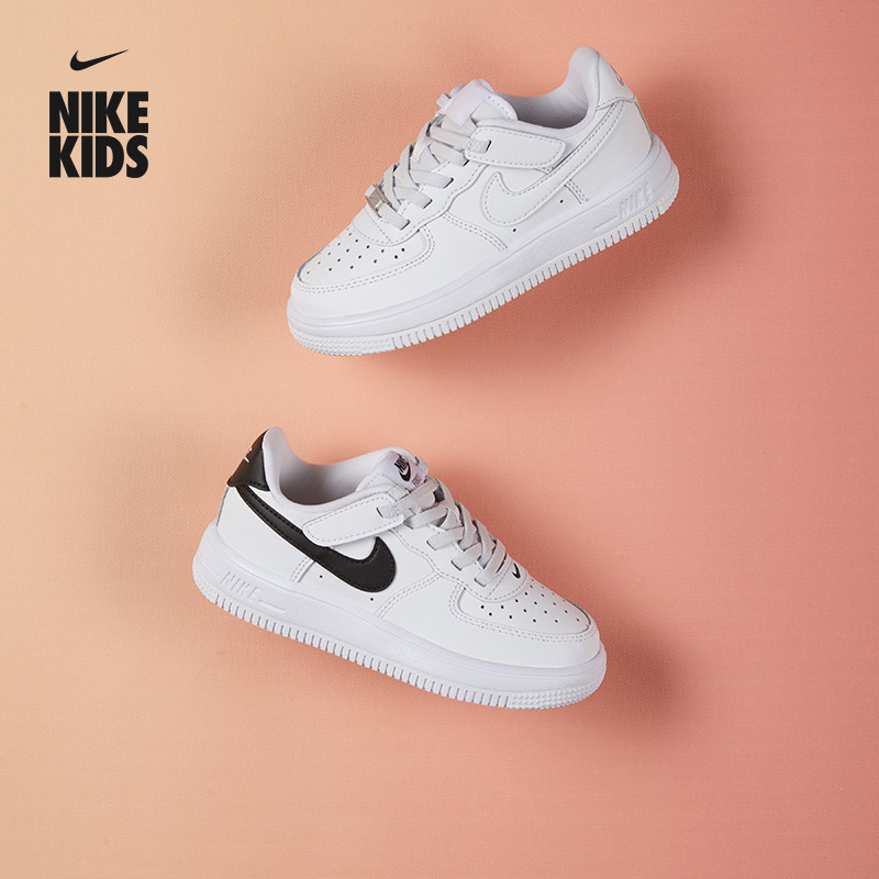 耐克幼童运动鞋魔术贴春季男女童NIKE FORCE 1 LOW EASYON IH4498