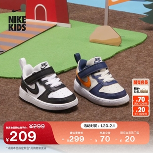 耐克酷菠萝婴童魔术贴运动鞋春季男女童板鞋NIKE COURT DV5458