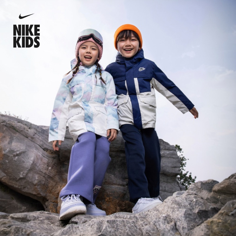 耐克幼童三合一防风夹克冬季男童羽绒内胆防泼水NIKE IR0020