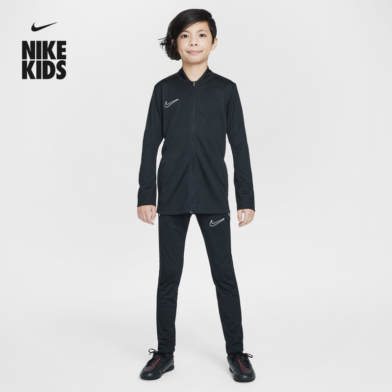 耐克大童速干足球夹克和长裤运动套装冬季男女童轻便NIKE HJ3715
