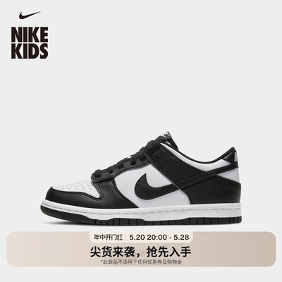 Nike耐克DUNK低帮胶底大童运动鞋