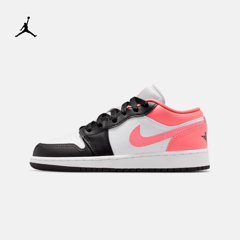 耐克乔丹大童轻便AJ1板鞋春季男女童平底低帮运动鞋JORDAN 553560