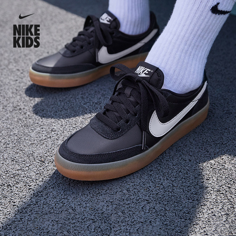 耐克大童皮面薄底鞋冬季男女童低帮运动鞋NIKE KILLSHOT 2 IF0500