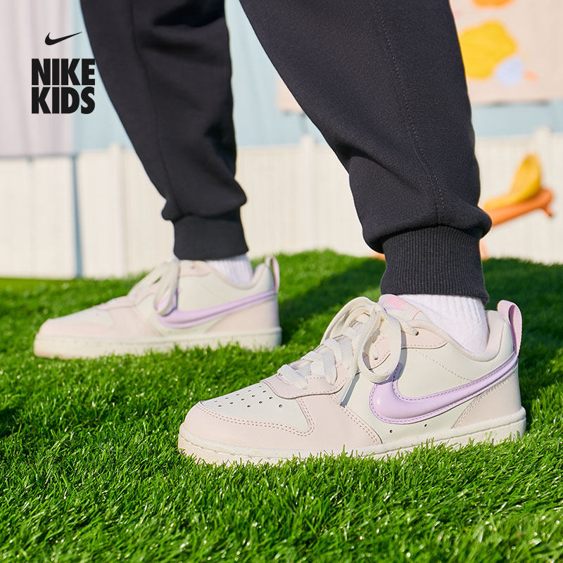 耐克酷菠萝大童平底运动鞋夏季男女童低帮板鞋NIKE COURT 