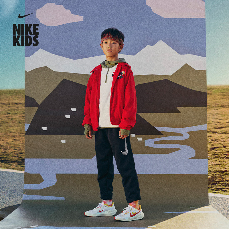 耐克马年限定脱缰系列新年款大童拒水夹克春新款男童NIKE IQ3937