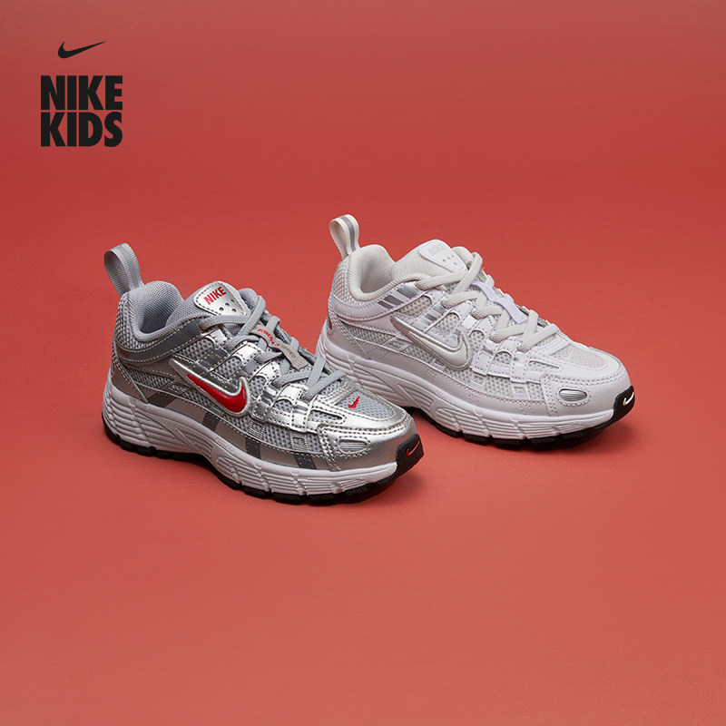 耐克幼童轻便透气运动鞋春季新款男女童网面NIKE P-6000 IO4647