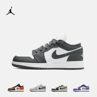 耐克乔丹大童轻便AJ1板鞋春季男女童平底低帮运动鞋JORDAN 553560