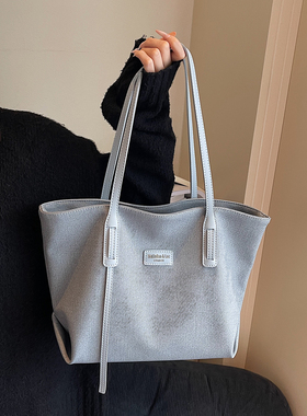 复古大容量帆布包包女士2026新款时尚百搭单肩包高级感通勤托特包