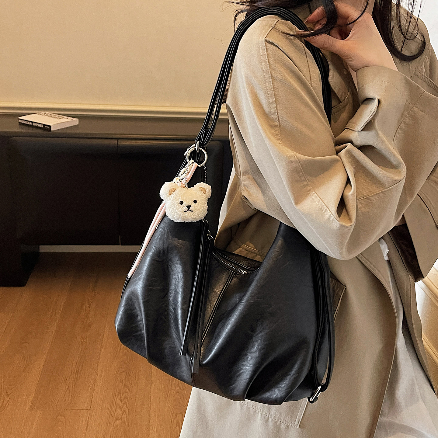 高级感大容量托特包通勤包