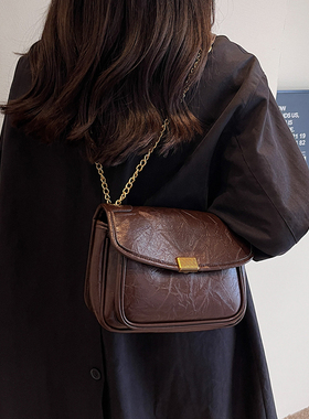 今年流行包包女士2026新款时尚百搭单肩斜挎包秋冬爆款链条小方包
