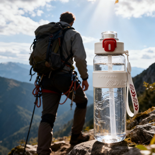 登山补水水杯新款塑料便携水壶