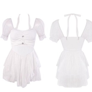 连体泳衣女式 性感高级感纯欲风遮肉显瘦度假风泡温泉保守新款