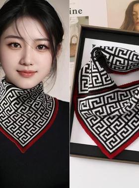 羽绒服领子防脏围巾衣领防汗神器新款时尚2024秋冬季护颈保暖假领