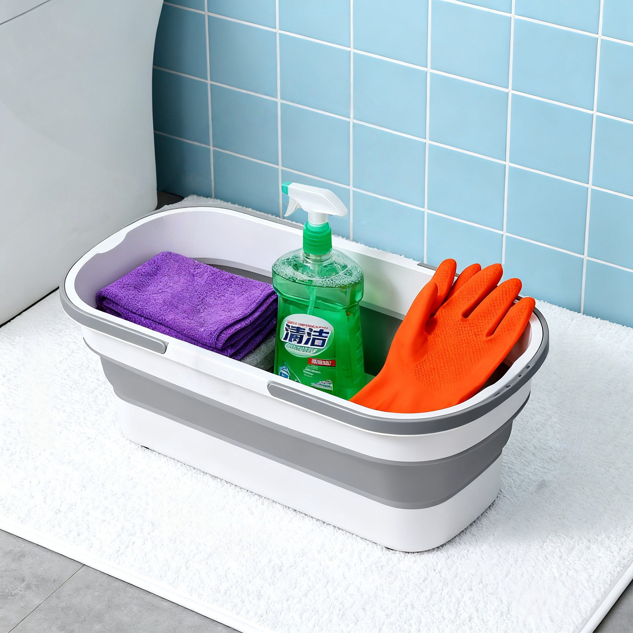保洁清洁桶洗车桶胶棉海绵拖把盆