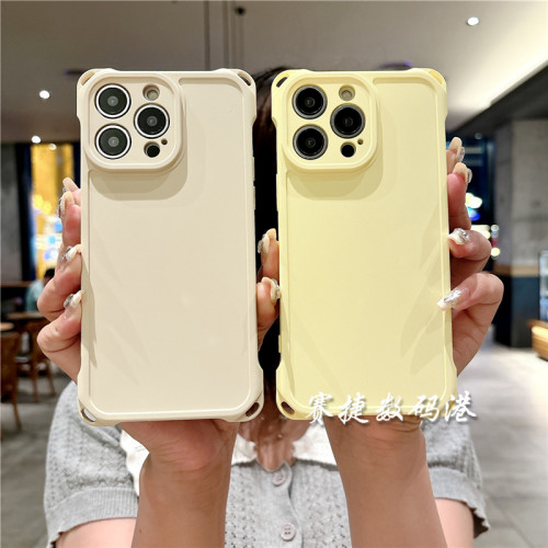 四角开孔纯色软壳适用华为mate60/50手机壳40/30情侣p60保护套nova12/14硅胶pura80防摔70高级感创意时尚简约