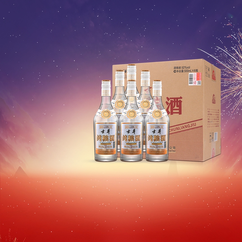 纯粮酒*6瓶光瓶酒整箱古井酒