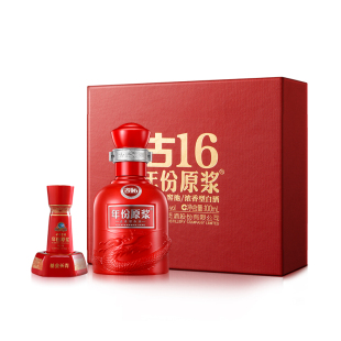 50°100ml 年份原浆古16单瓶酒具礼盒 u先