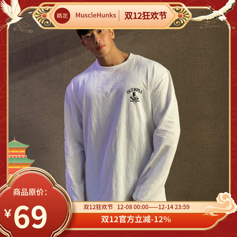 肌肉信仰健身长袖兄弟韩版户外