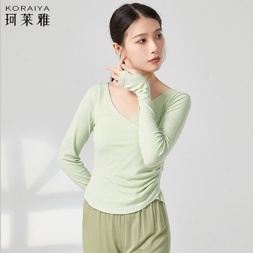 舞蹈练功服上衣女短袖长袖形体服