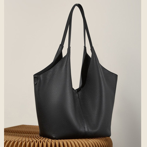 软头层牛皮hobo托特包大菜篮子包