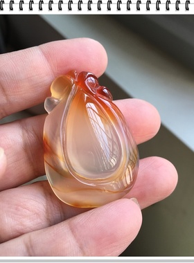 马达加斯加天然冰彩如意玛瑙吊坠女闺蜜礼物原石无烧毛衣链42