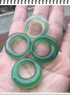 正品纯天然无烧绿玉髓 吊坠冰透水润玛瑙挂饰女宝宝礼22