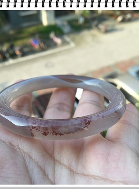 正品纯天然红水草原石灰玛瑙手镯复古圆条特色精美女士礼68