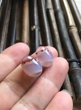 巴西纯天然红朱砂紫罗兰玛瑙戒面