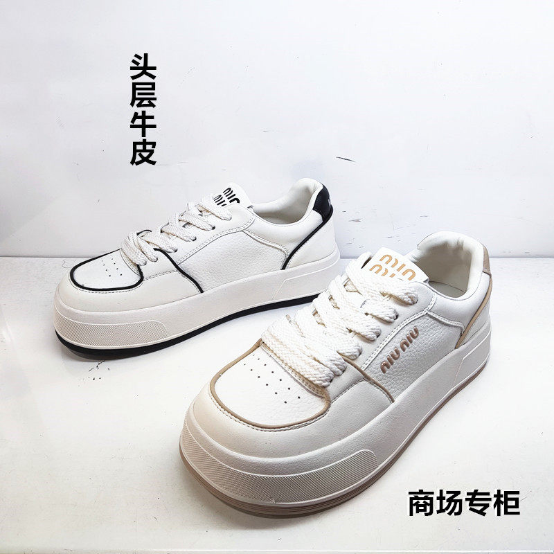 2024秋季新款休闲娃娃头真皮女鞋
