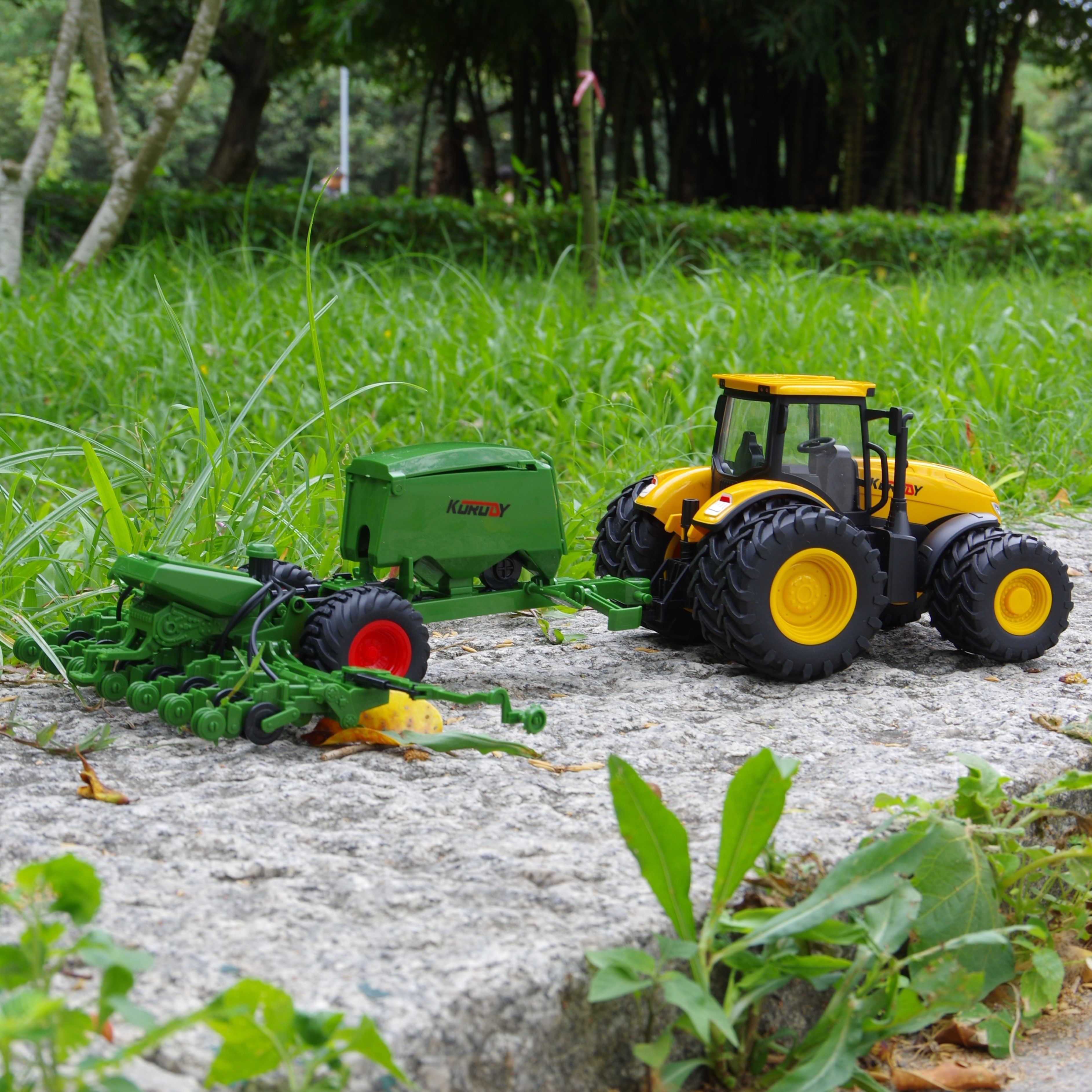 儿童抓铲车拖拉机滑行玩具车宽轮可收纳农场机械播种机后挂工程车,玩具/童车/益智/积木/模型,惯性/回力/滑行玩具,淘宝优惠券,粉丝福利购,淘宝优惠卷