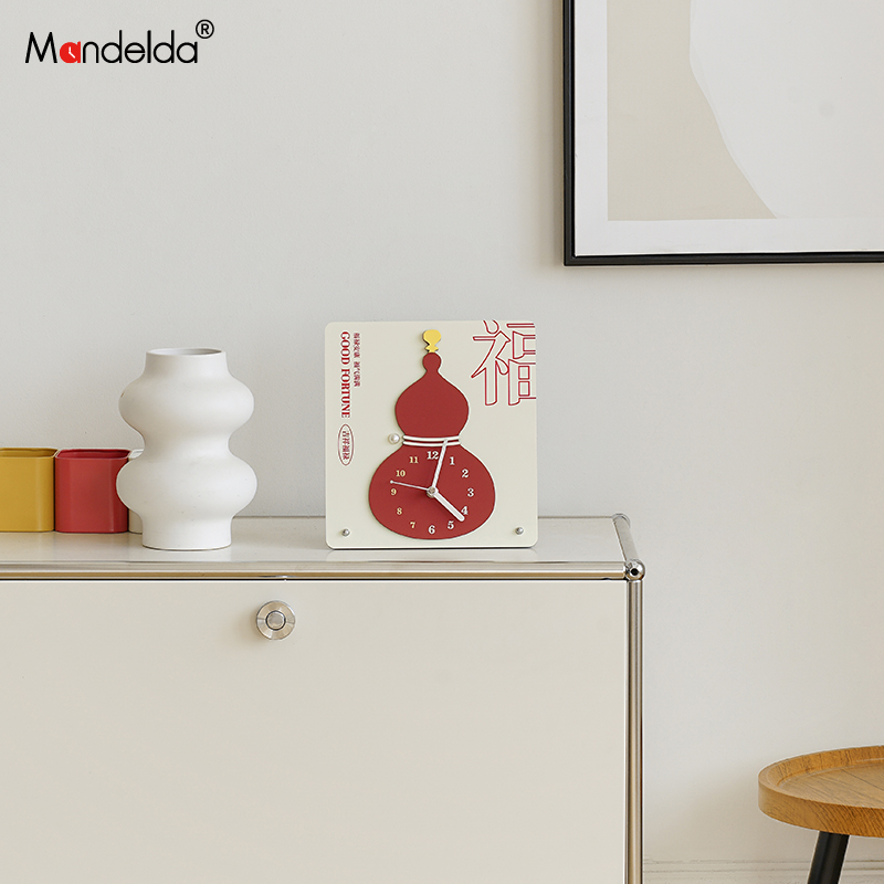 桌面摆件电视柜乔迁新居礼品时钟