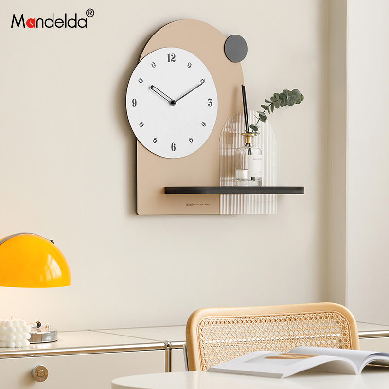 Mandelda创意钟表挂钟客厅现代简约轻奢大气2025新款家用装饰挂墙