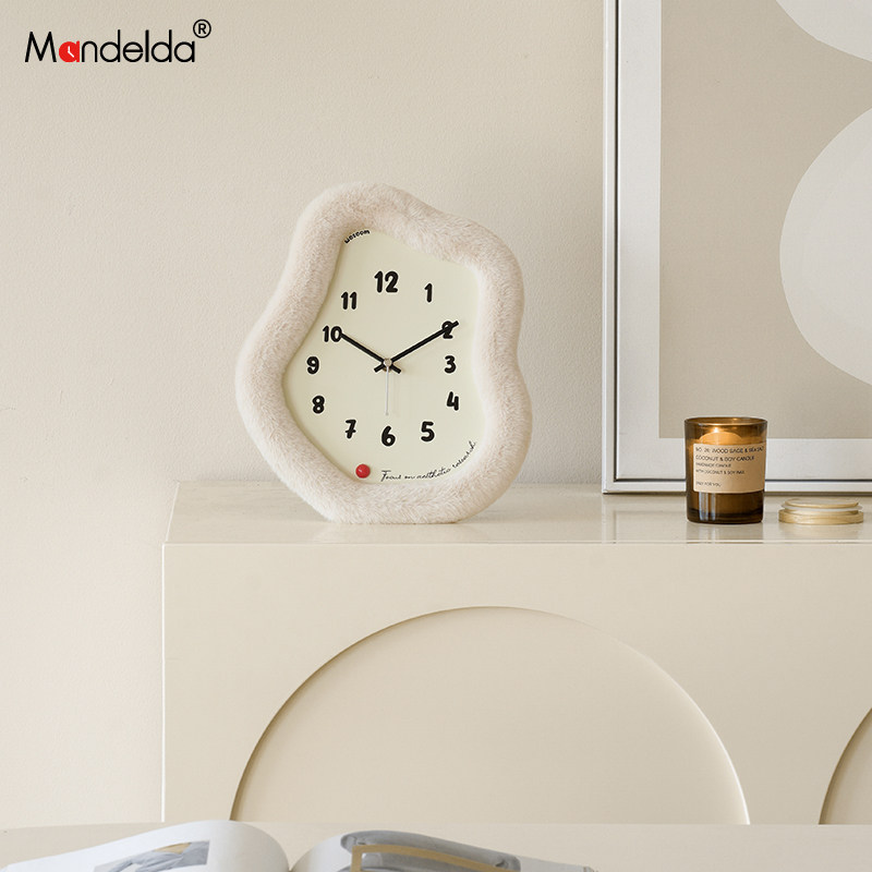 Mandelda法式奶油风家居客厅玄关摆件酒柜电视柜时钟摆放式装饰品,家居饰品,桌面摆件,淘宝优惠券,粉丝福利购,淘宝优惠卷