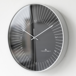 Mandelda现代简约家用挂钟轻奢大气创意钟表北欧欧式 餐厅墙挂表